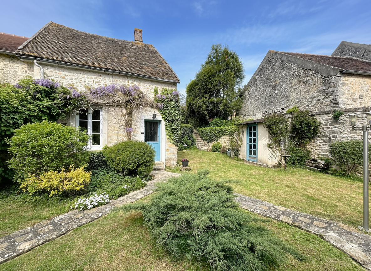 Maison en pierres avec dépendance et double garage